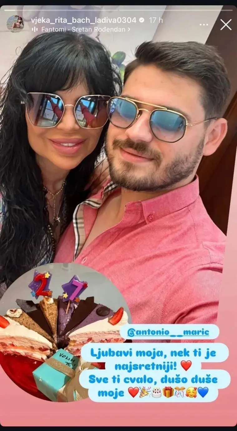 Vjekoslava Bach i njen 25 godina mlađi partner slave pola godina veze: 'Malo po malo'