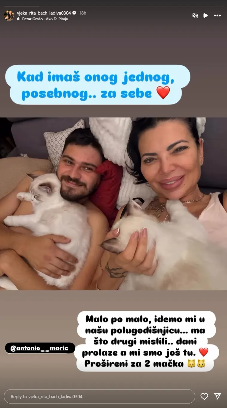 Vjekoslava Bach i njen 25 godina mlađi partner slave pola godina veze: 'Malo po malo'