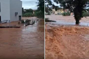 Strava u Istri: Kuće i ceste pod vodom nakon oluje, prizori su nestvarni