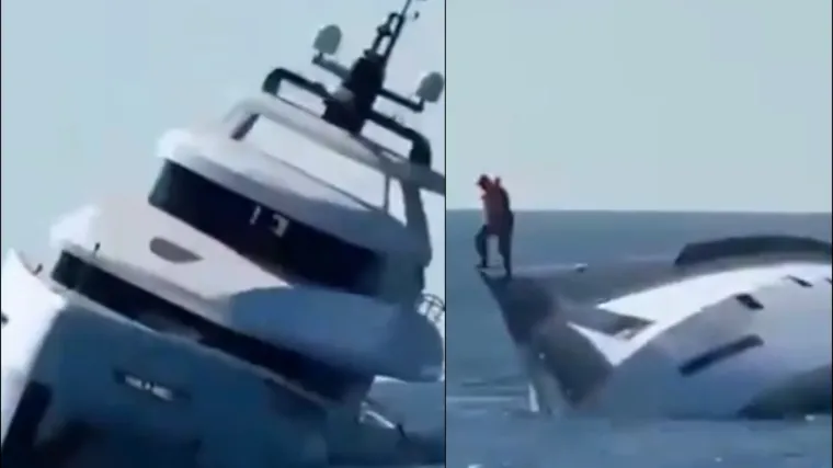 Sve snimljeno: Luksuzna jahta potonula 15 minuta nakon porinuća! Netko je gadno zeznuo