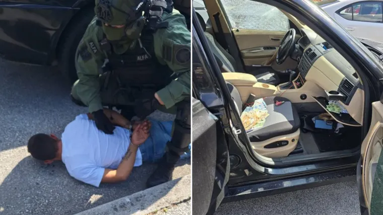 Pala trojica lažnih policajaca: U autu imali hrpu keša, pogledajte kako su ih specijalci priveli