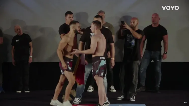 Žestoko sučeljavanje hrvatskog i ukrajinskog borca, morali su ih rastavljati