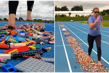Znate li onu bol kada stanete na LEGO kockice? Ova žena je trčala bosa po njima čak 100 metara