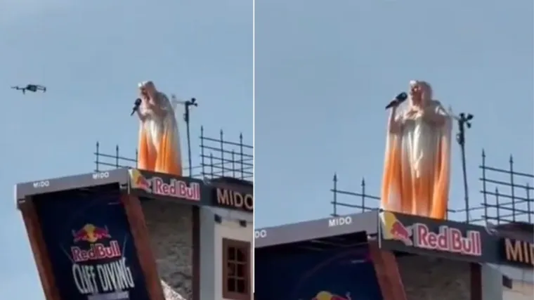 Hrabrost ili ludost? Hanka Paldum zapjevala na visini od 27 metara, fanovi u transu