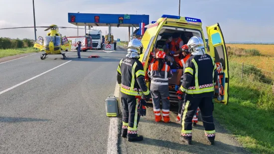 Helikopter hitne pomoći sletio kod naplatnih kućica, u zadnji tren promijenjen plan za pacijenta