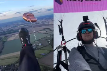 Paraglajderistu skoro ubio rođendanski balon: Ljudi ne mogu vjerovati svojim očima dok gledaju snimku