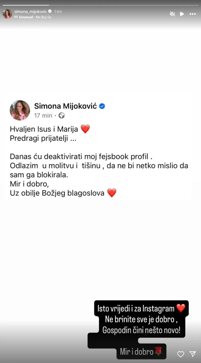 Oglasio se suprug Simone Mijoković: 'U cijelom životu spavao sam s jednom ženom'