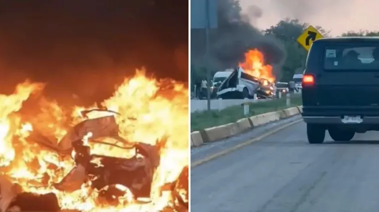 Kamerom uhvatili buktinju smrti: 15 ljudi preminulo u strašnom lančanom sudaru