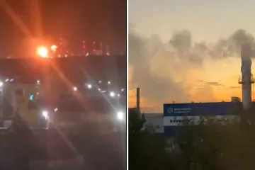 Ukrajinci priredili Rusima pakleni udar: Pogodili ih u srce naftnog diva, snimili buktinju u noći