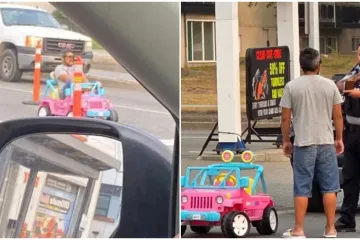 Muškarac dobio zabranu vožnje nakon što je na putu do posla koristio Barbie autić na baterije