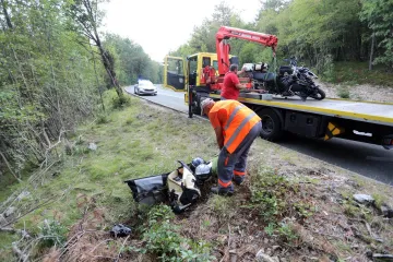 Stravičan sudar kod Trogira: Motociklist umro na mjestu, drugi završio u bolnici