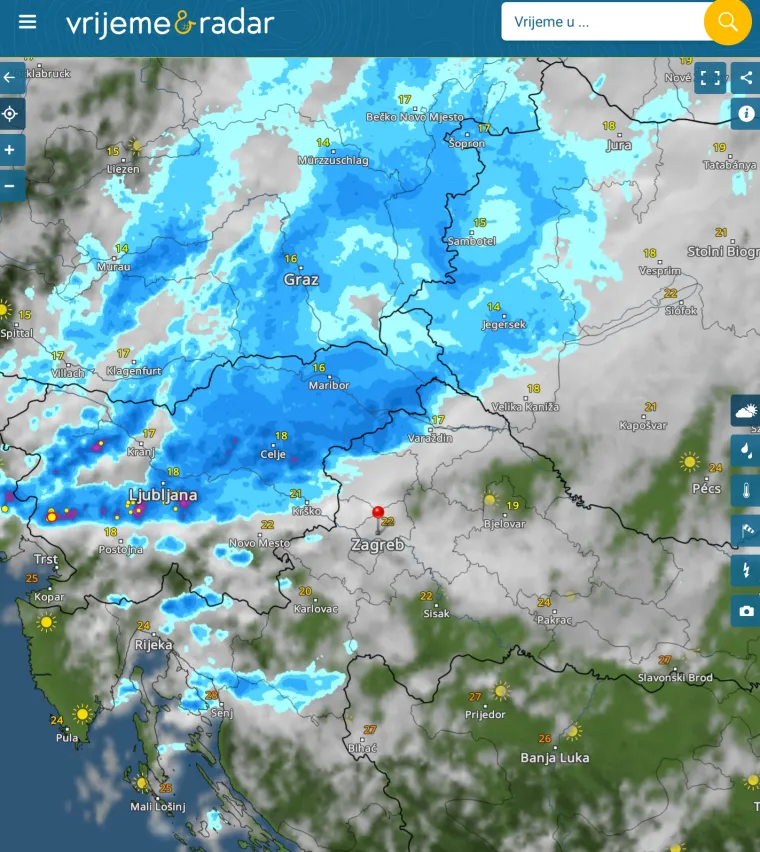 Pogledajte što nam se približava sa sjevera, snimke zabrinjavaju: DHMZ upalio alarme