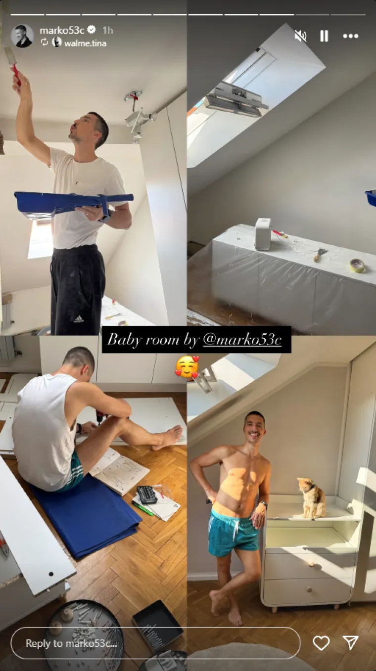 Budući tata ne miruje: Glumac iz 'Sjena prošlosti' uređuje sobicu za bebu