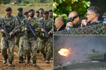 Hrvatska vojska pokazala snagu na poligonu kod Slunja: Milanović i ministri sve pozorno pratili