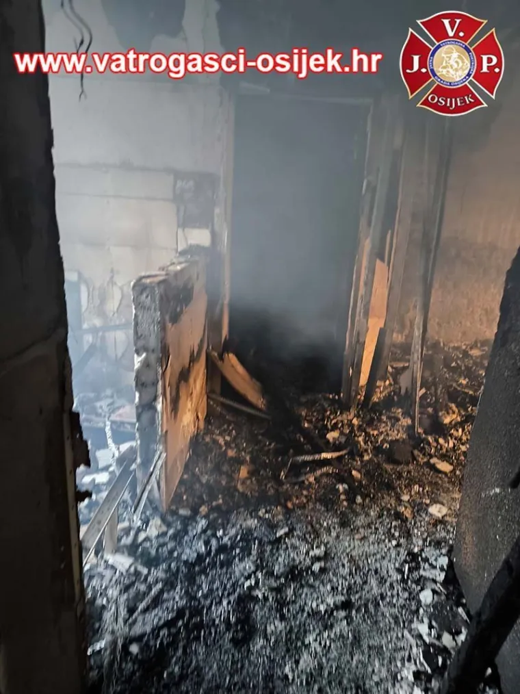 Pakao u središtu Osijeka: Centar grada gorio u zoru, stanari spašeni u zadnji čas