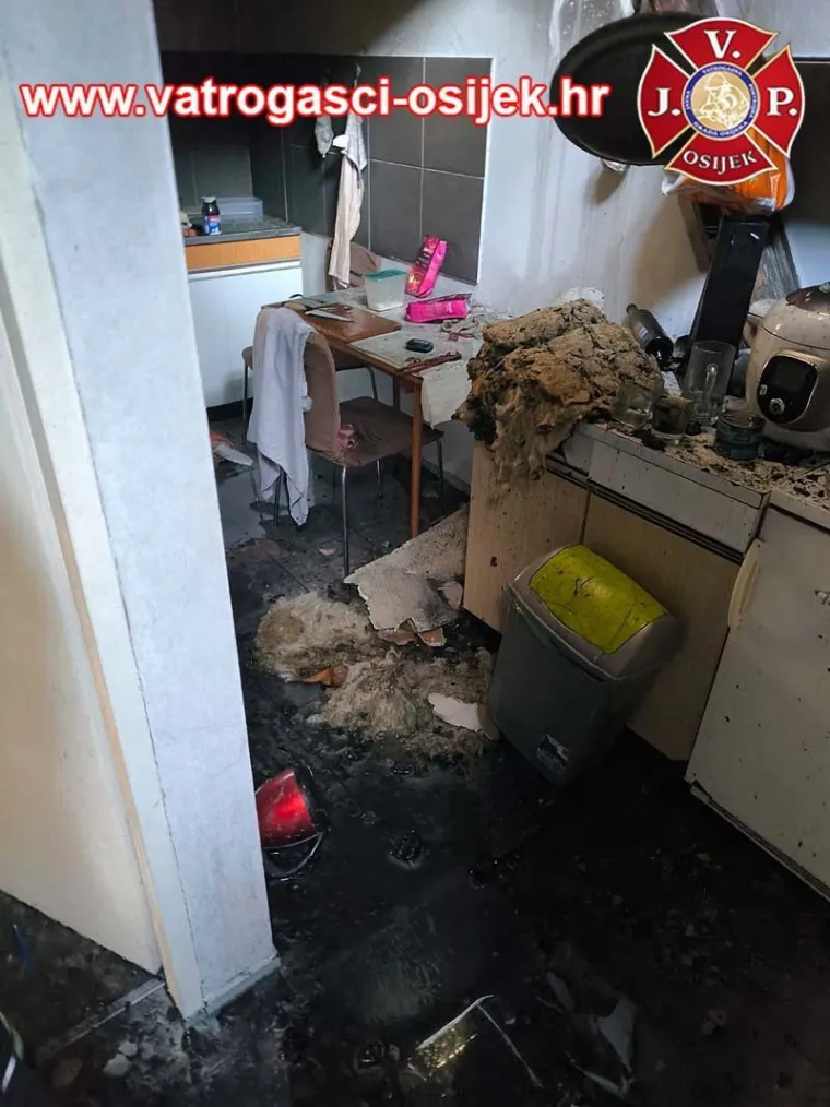 Pakao u središtu Osijeka: Centar grada gorio u zoru, stanari spašeni u zadnji čas