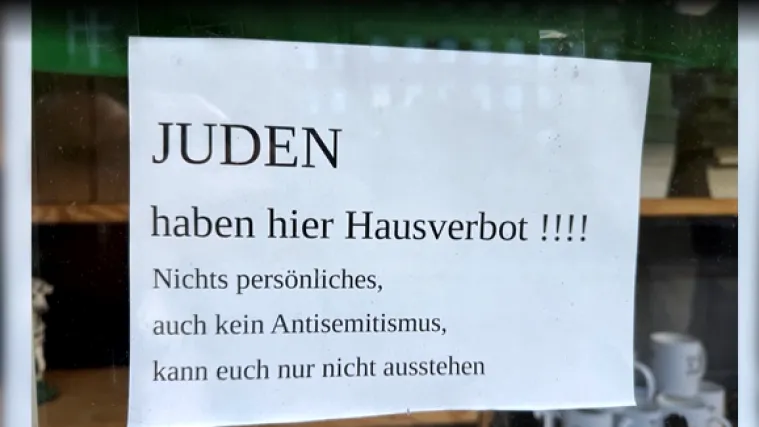 Vlasnik trgovine u Njemačkoj postavio skandalozan natpis: 'Židovima je ulaz zabranjen!'