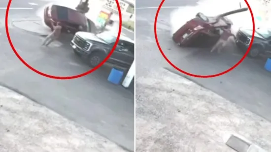 Za dlaku izbjegao sigurnu smrt: Šokantna snimka s benzinske obišla svijet