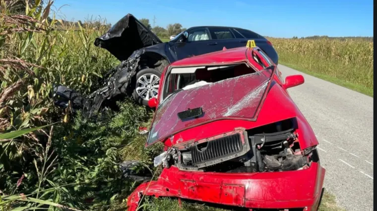 Stra&scaron;ni prizori s mjesta nesreće kod Bjelovara: Auti smrskani, vozači u bolnici