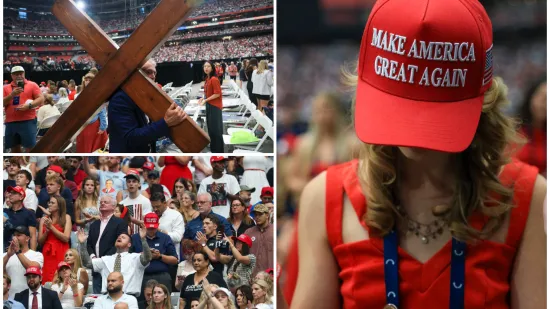 Suze, tuga i križevi: Pogledajte atmosferu prije posljednjeg oproštaja od Charlieja Kirka