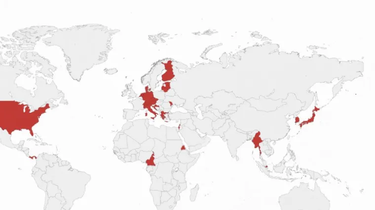 Znate li što prikazuje ova karta? Hrvatska je na njoj, uz tek nekolicinu zemalja