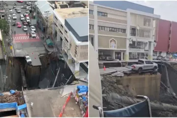 Nemogući prizori u srcu grada: Pred kotačima se otvorila zemlja, ostao je na rubu provalije