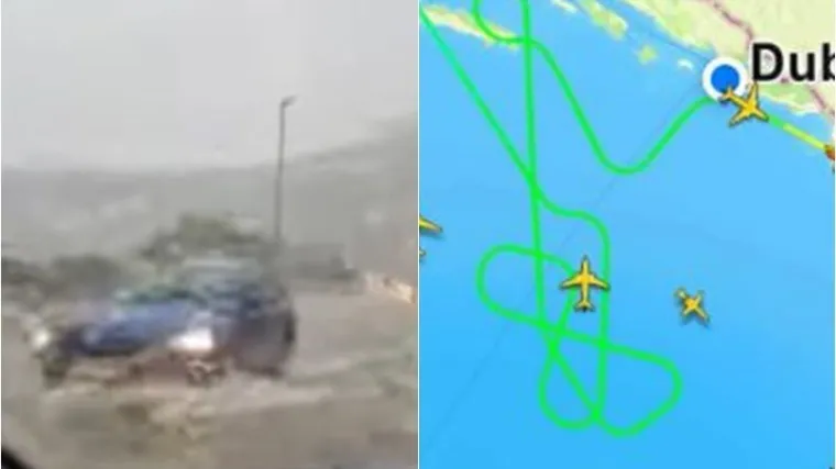 Nevrijeme izazvalo kaos na jugu Hrvatske: Avioni kružili iznad grada, poplavljene ulice