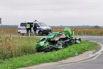 Stravičan sudar u Međimurju: Auto je smrskan! Od siline udara zarotirao se i udario u autobus