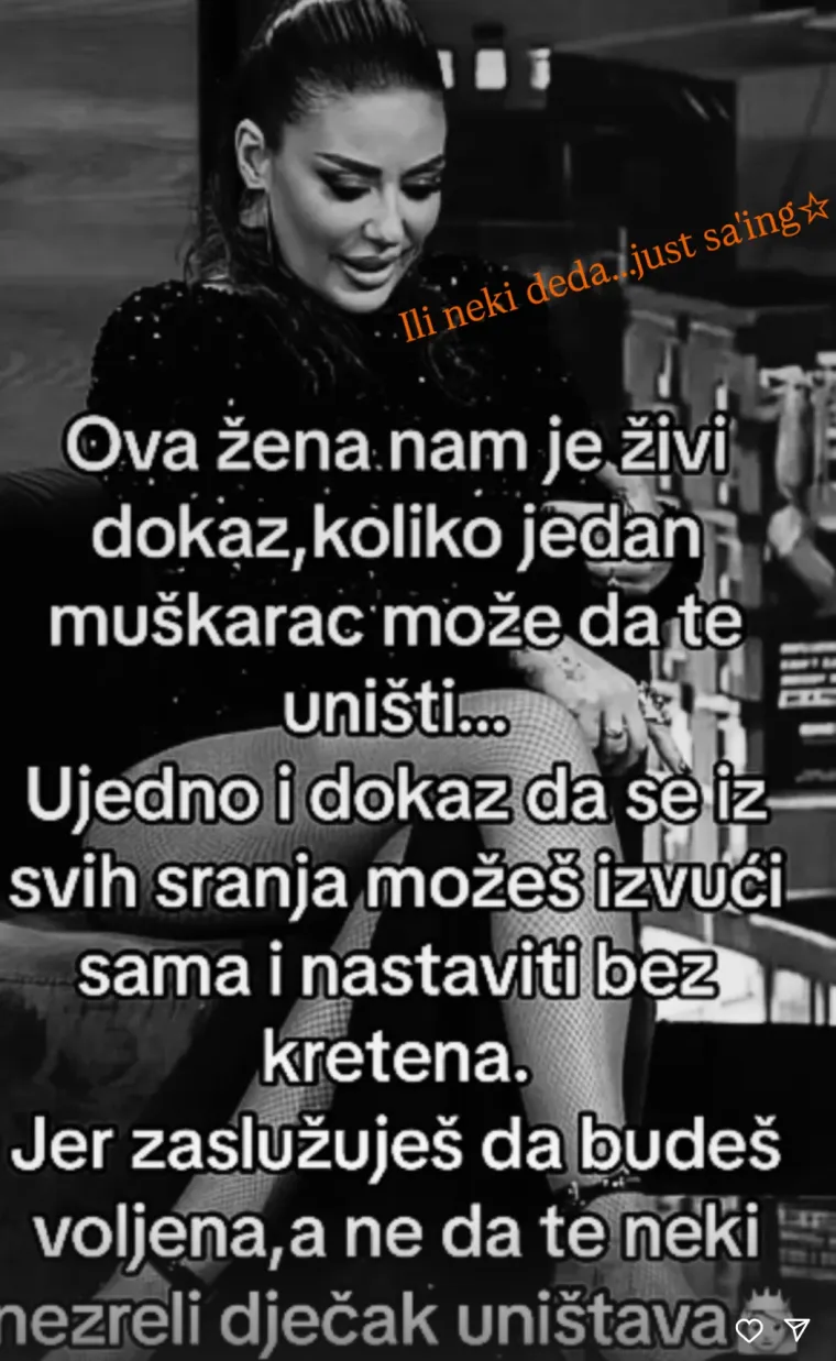 Objava Ane Nikolić ponovno zabrinula fanove: 'Ne zaslužuješ da te uništava neki djedica'