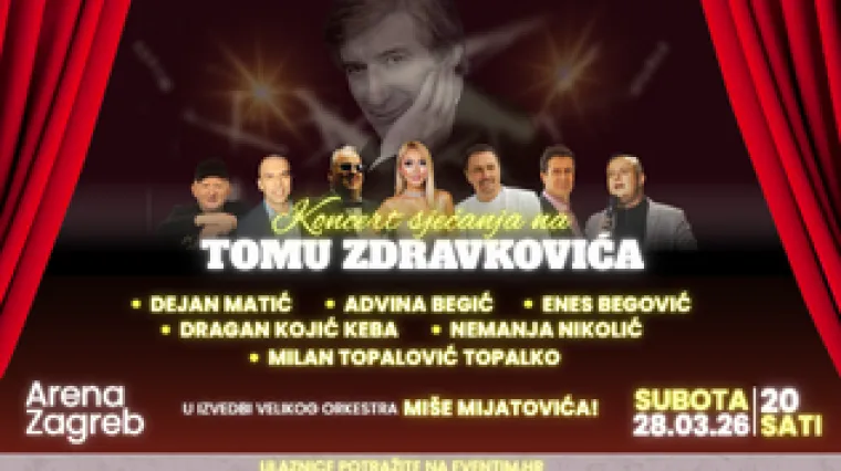 Zagrebačka Arena uskoro domaćin koncerta u čast Tome Zdravkovića