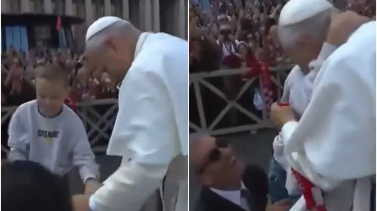 U Vatikanu opet zablistali Hrvati: Pogledajte što je papi poklonio mali Petar