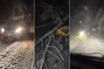 Snijeg paralizirao hrvatsko susjedstvo: Palo i 40 cm, ljudi se probijaju do kuća terencima