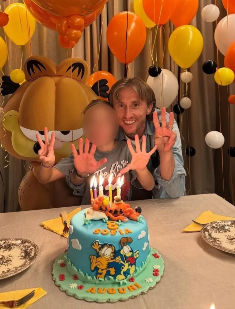 Luka Modrić objavio fotografije s rođendana najmlađe kćeri: 'Poseban dan i posebna djevojčica'