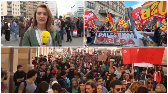 Italija paralizirana: Gradovima odjekuju parole za Palestinu, policija upotrijebila i suzavac