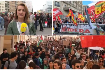 Italija paralizirana: Gradovima odjekuju parole za Palestinu, policija upotrijebila i suzavac