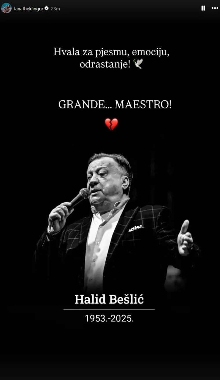 Poznati diljem regije se oglasili nakon smrti Halida Bešlića: 'Suze naviru same'