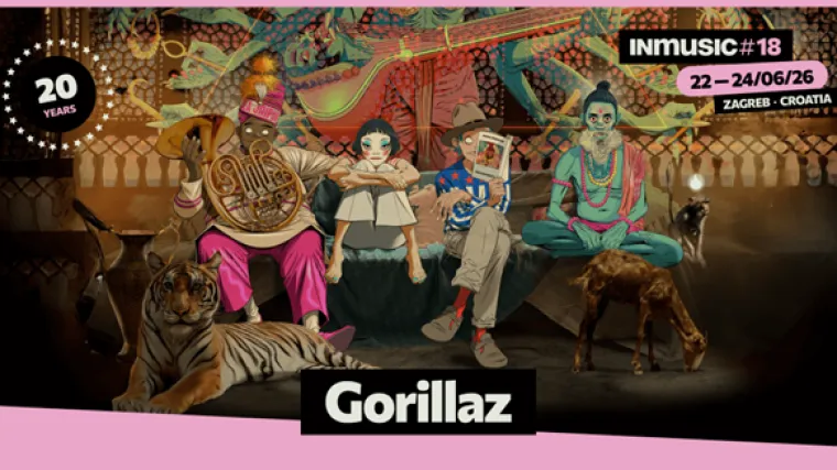 Gorillaz prvi headliner za 20 godina INmusic festivala!