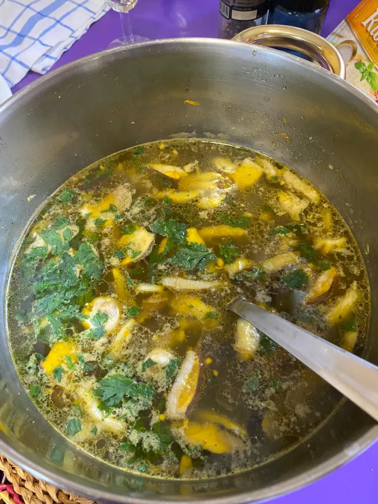 Recept za juhu od gljiva, lisnato tijesto s mljevenim mesom i gljivama te pohane bukovače