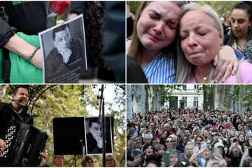 Harmonika, ljiljani i suze za Halida: Okupila se gomila obožavatelja, među njima i poznata lica