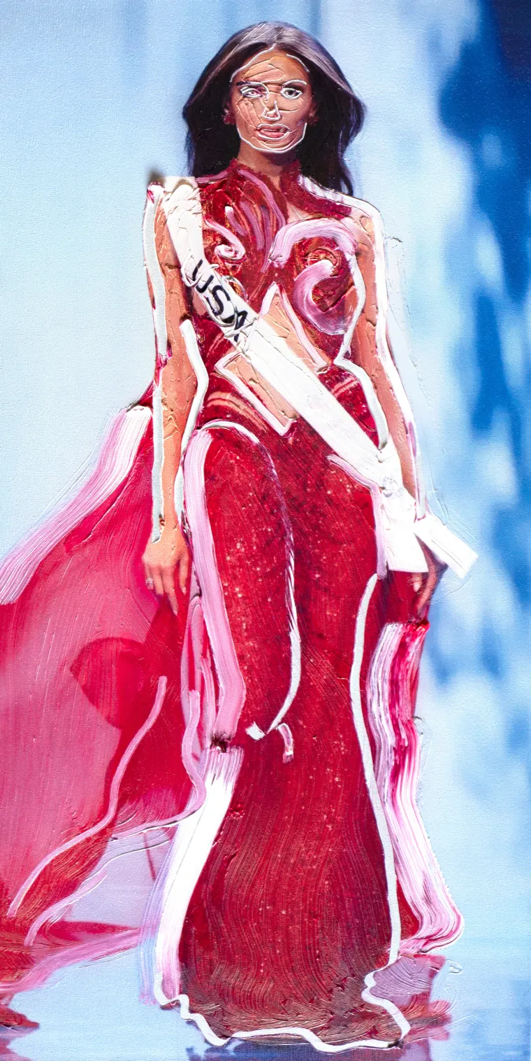 Gretchen Andrew predstavlja radove koji istražuju napetost između stvarnog i algoritamskog lica