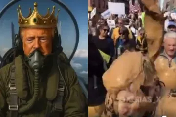 Trump iz aviona bacao izmet po ljudima? Objavljena bizarna AI snimka