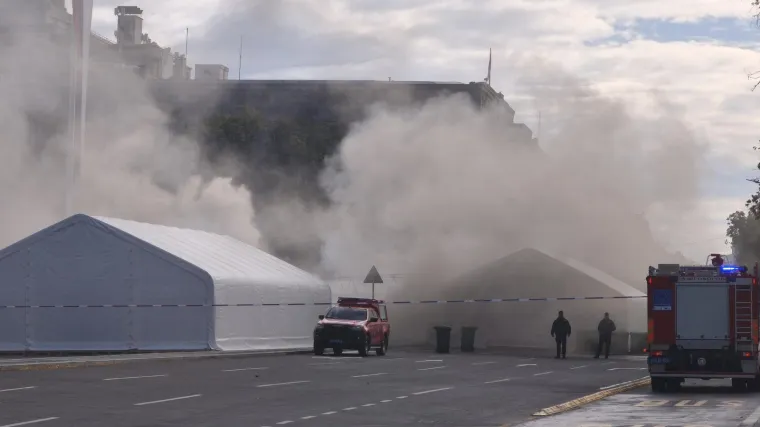 Pucnjava ispred Ćacilenda u Beogradu izazvala požar: Jedan uhićen, drugi ranjen