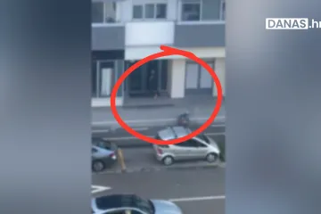 Ovo je trenutak nakon pucnjave u Središću: Ranjeni muškarac na podu