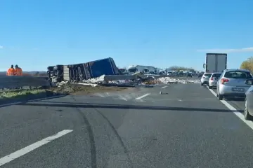 Stravična prometna nesreća na zagrebačkoj obilaznici, kamion je proletio kroz ogradu