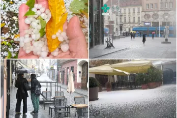 Brzo i žestoko: Tuča veličine lješnjaka poharala hrvatsku metropolu