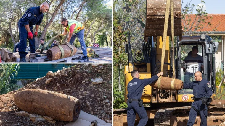 Stravičan pronalazak na gradilištu! Bomba od 223 kg onesposobljena kod Pule: Pogledajte fotografije akcije