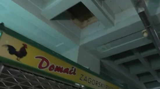 Dolac zatvoren do daljnjega: Nakon urušavanja dijela stropa, na dio placa smije samo inspekcija