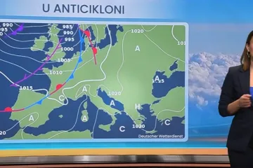 Meteorologinja Damjana Ćurkov Majaroš najavila promjenu vremena