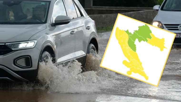 DHMZ popalio žuti alarm za više regija: Pljuskovi i grmljavina, na moru i olujni udari