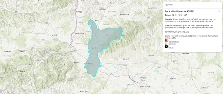 Buktinja guta skladište, ozlijeđen radnik. Učenicima će dijeliti maske: 'Zrak je loše kvalitete'